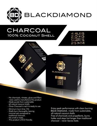 Black Daimond Cube Charcoal 144pc