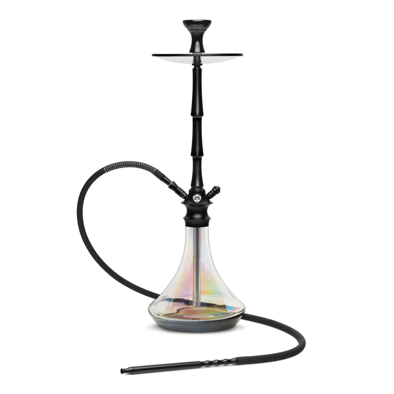 BYO Galaxy Hookah 32" black stem matching clear base and hose