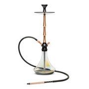 BYO Galaxy Hookah 32" Rose gold stem matching clear base and hose