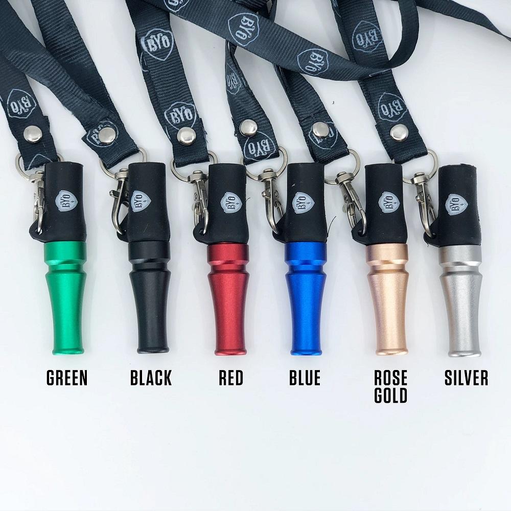 BYO Aluminum Hourglass Lanyard Mouth Tip - TheHookah.com