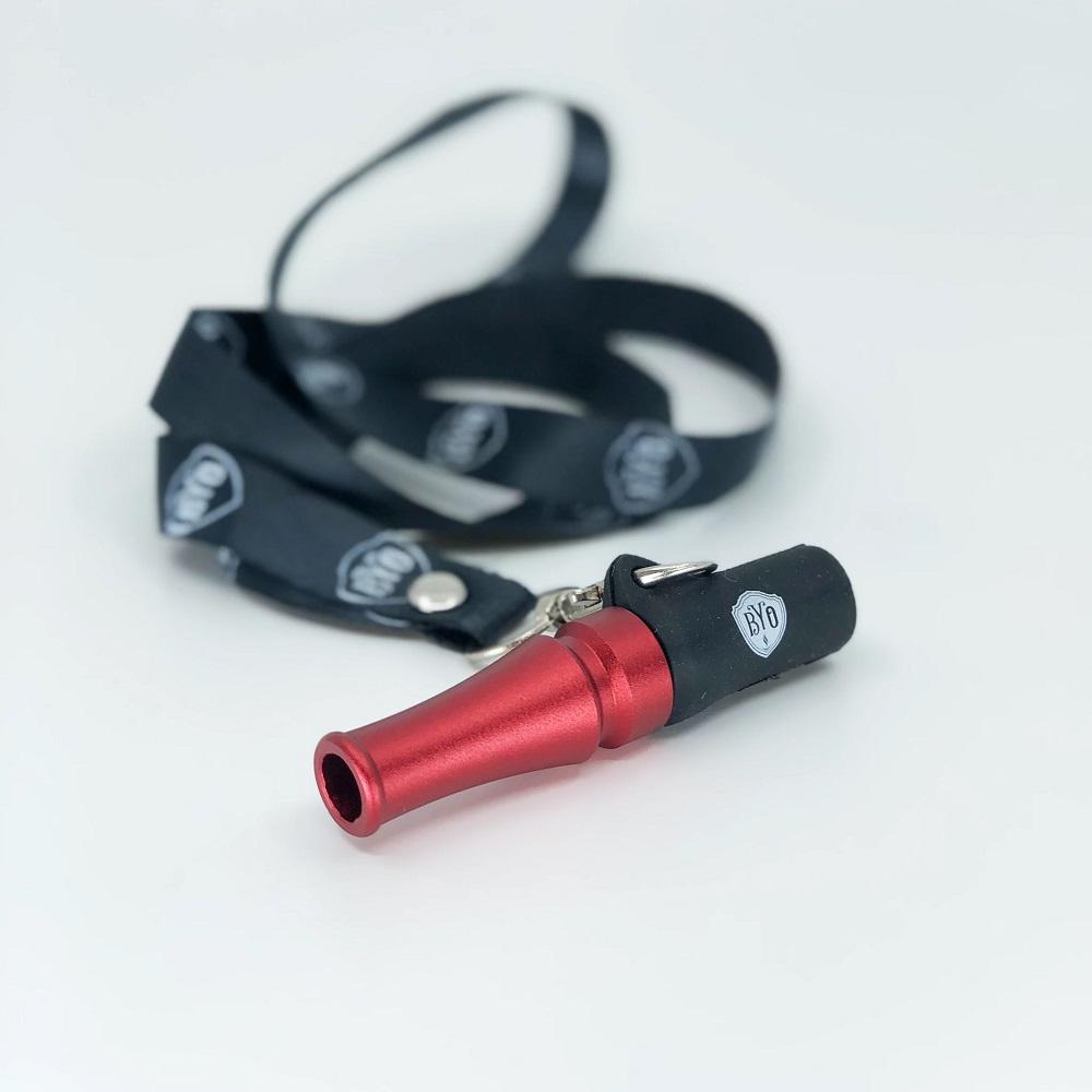 BYO Aluminum Hourglass Lanyard Mouth Tip - TheHookah.com