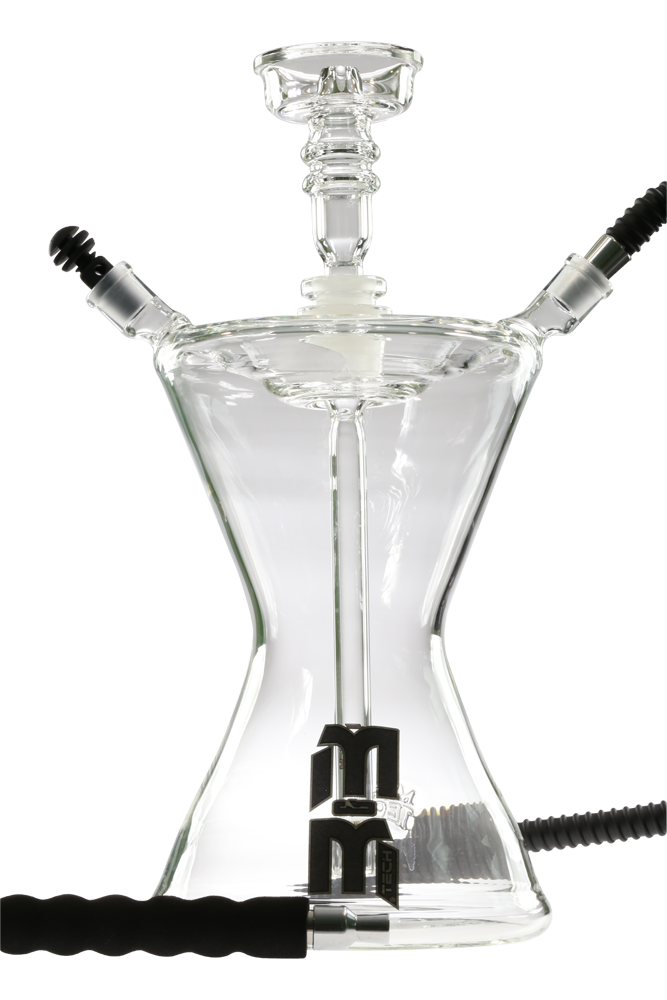 M&M Tech Hour Glass Hookah Black - TheHookah.com