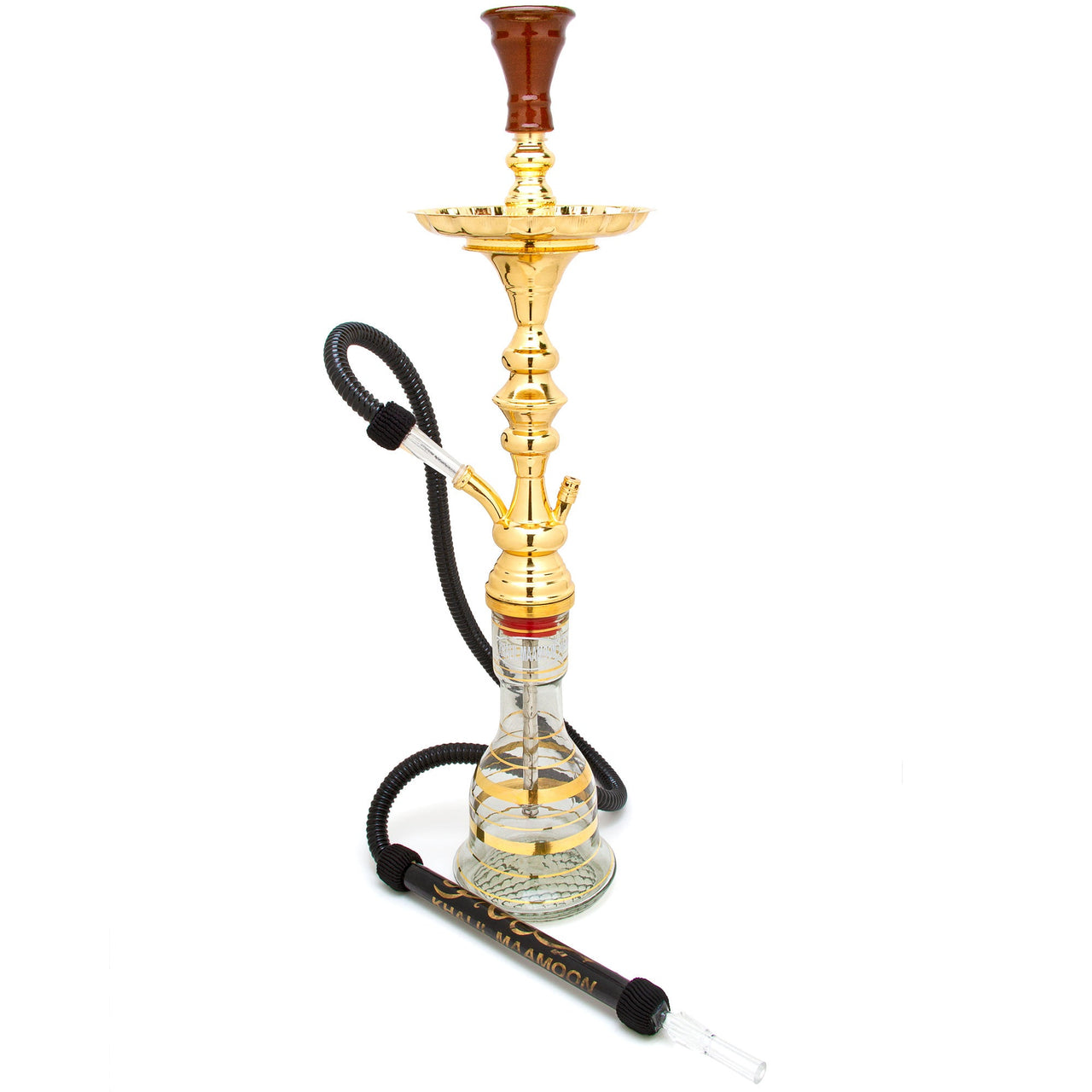 Khalil Mamoon Hookah Classic 30" Hookah Gold Stem