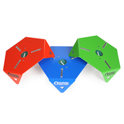 Oduman coaster hexagon style led light stand red, blue, green