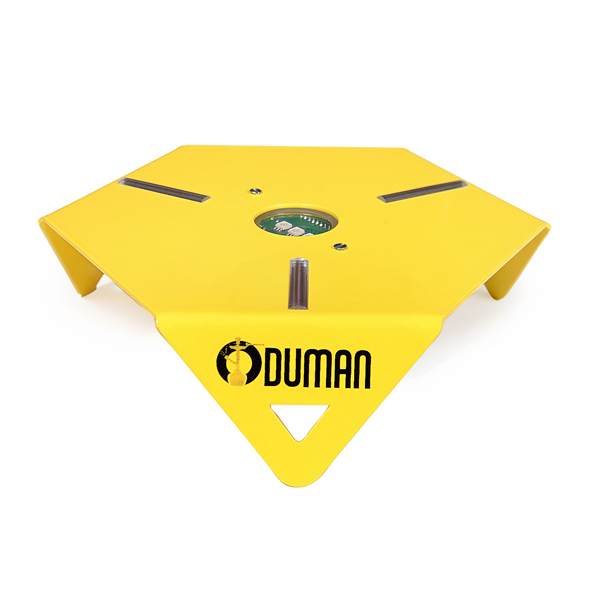 Oduman coaster hexagon style led light stand yellow