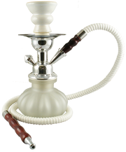 Pumpkin Hookah 9" White