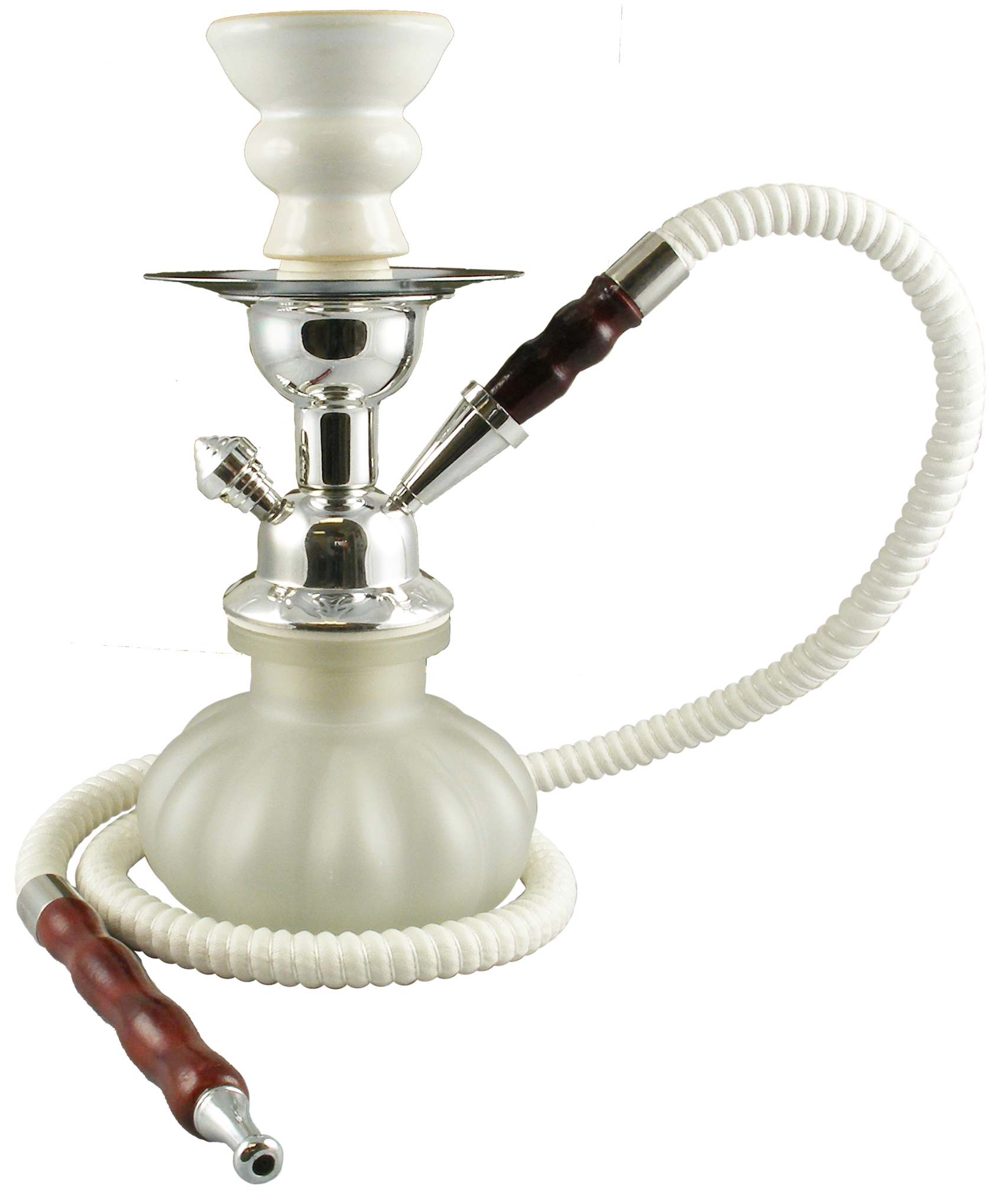 Pumpkin Hookah 9" White