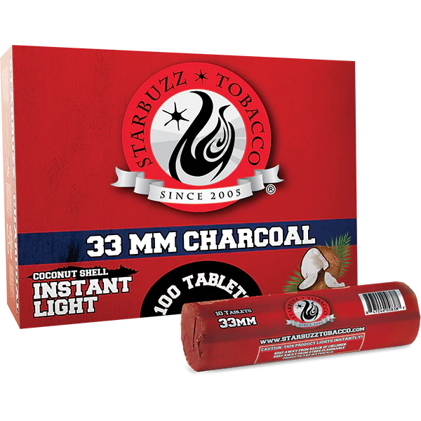 THREE KINGS 40MM Charcoal Box: Supplies for HOOKAHS – 100pc Box of  Quick-Light Shisha coals for