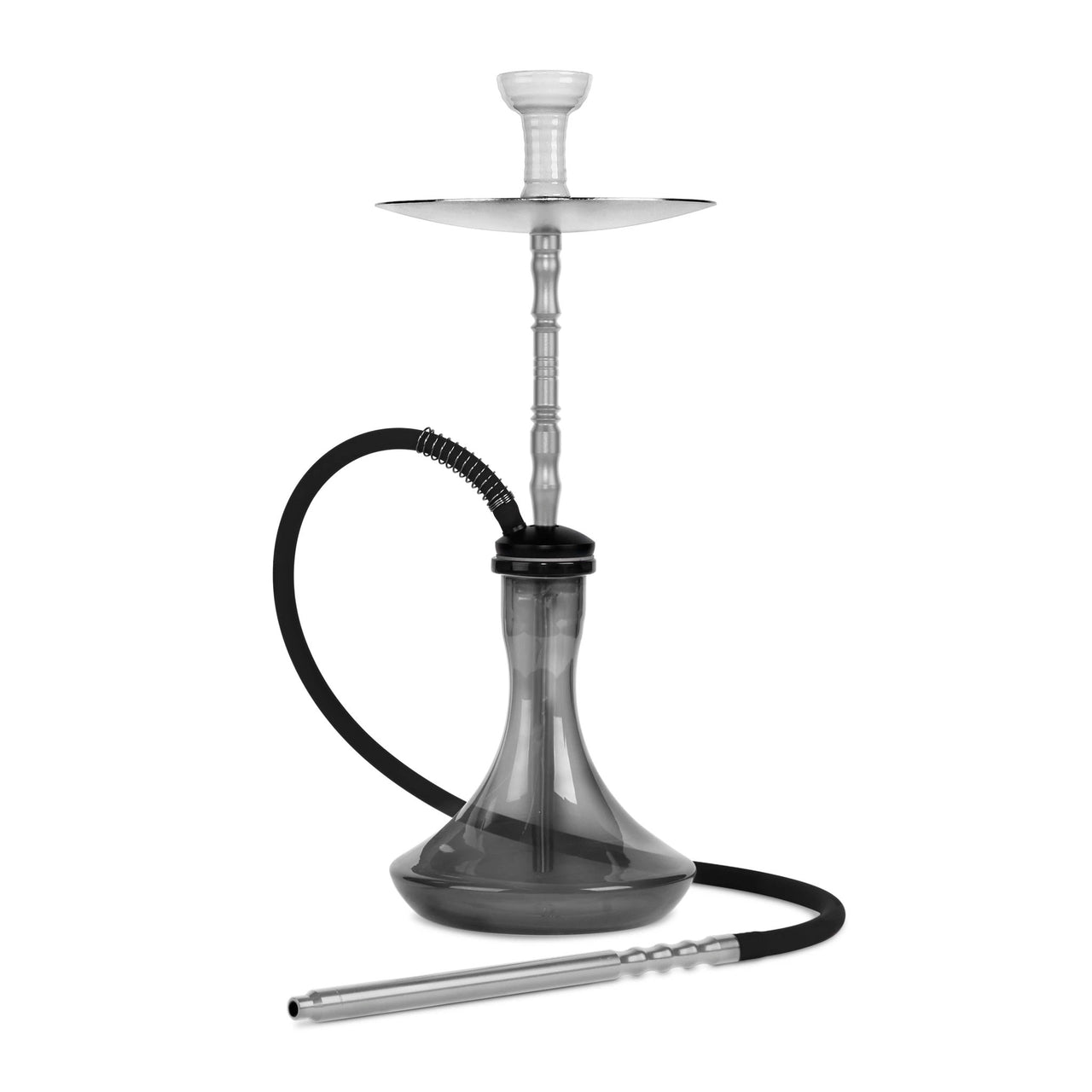 Amira Staxx Hookah 23" Silver stem black base