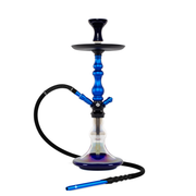 BYO Adele Hookah 22" Blue stem with matching clear base