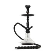 BYO Aura Hookah 18" Black stem with matching clear base