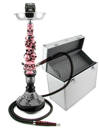 The Skull Hookah Pink - TheHookah.com