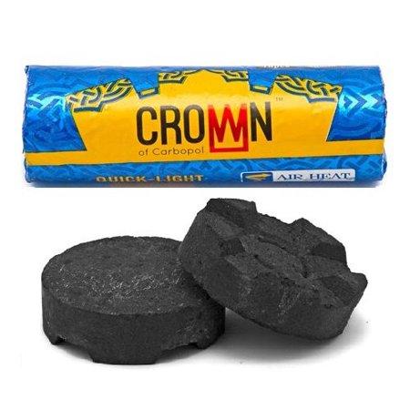 Crown Quick-Light Hookah Charcoal Roll with contents - TheHookah.com