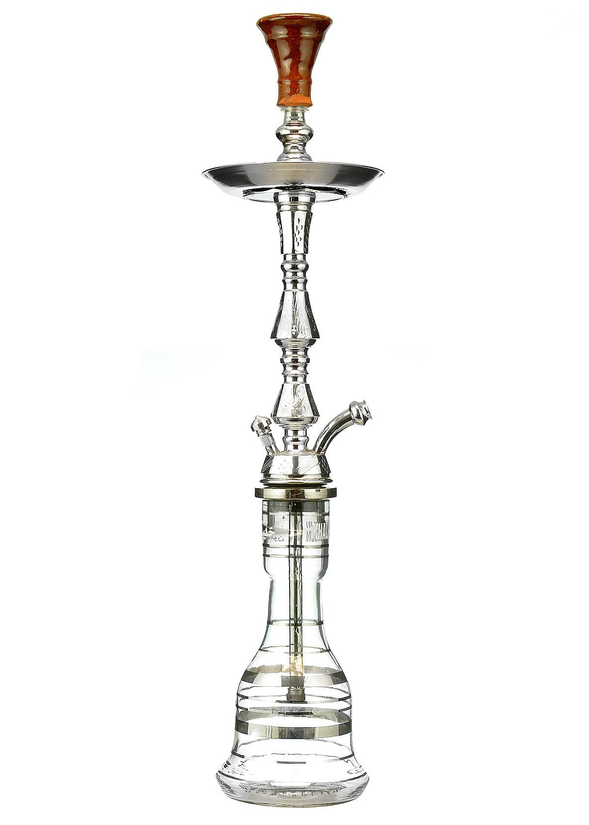 Khalil Mamoon Hookah Bourj Chrome - TheHookah.com