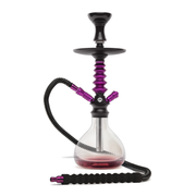 BYO Nuvo Hookah 18" purple stem with matching clear base