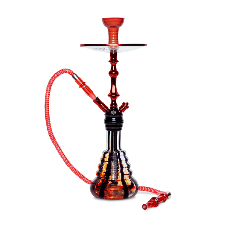 Amira Volcano Hookah 21"red black