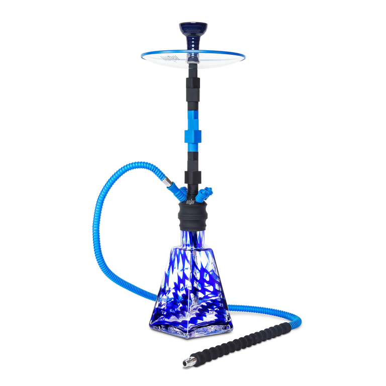 Amira Helix Hookah 28" blue on blue