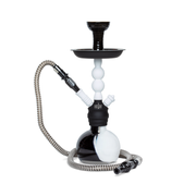 Amira Storm Hookah 16" white on black