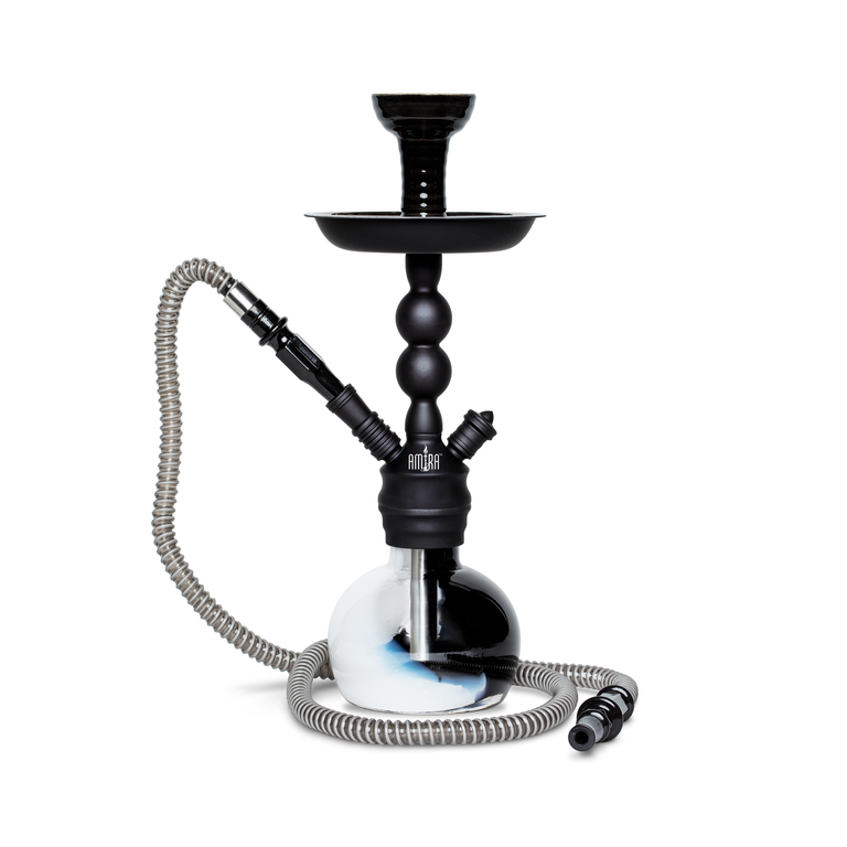 Amira Storm Hookah 16" black on white