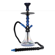 BYO Nebula Hookah 18 inch with Blue Stem matching bowl and clear base