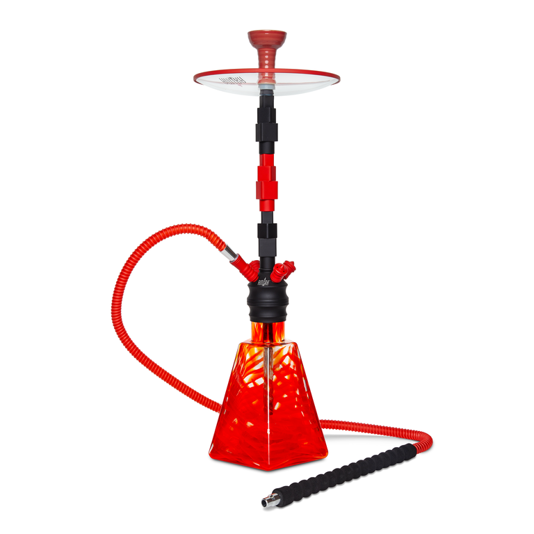 Amira Helix Hookah 28" red on red