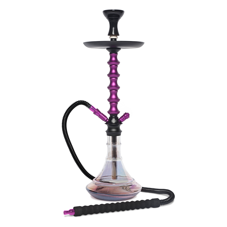 BYO Taurus Hookah 24" purple stem matching base and hose