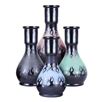 Inferno Teardrop  Frosted Hookah Vase - TheHookah.com