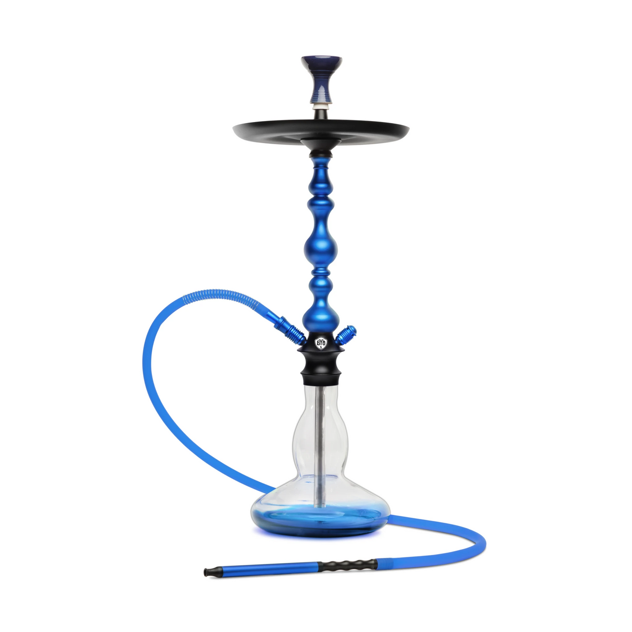 BYO Providence Hookah 33" blue stem matching base and hose