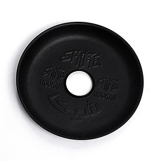 Flat black tray with shika logo embossed