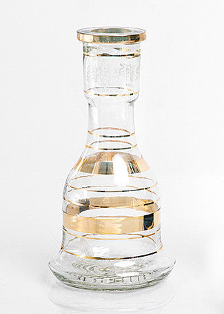 Shika Gold Stripe Hookah Vase - TheHookah.com