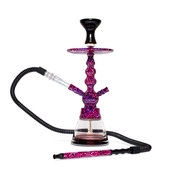 BYO Toker Hookah 18" - purple panther design matching handle hose